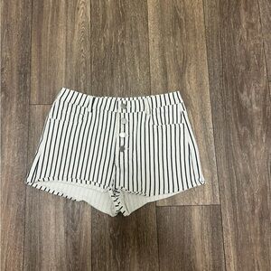 Altar'd State Black and White Striped Shorts